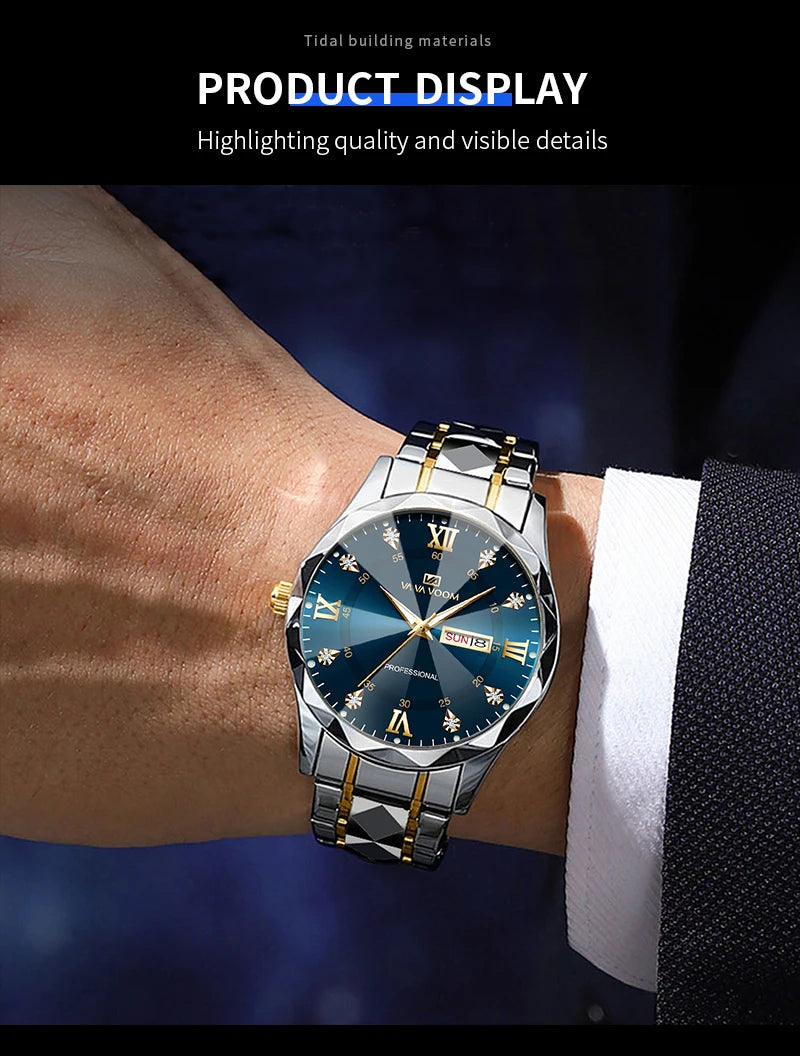 Reloj de Hombre – Estilo de Negocios con Alta Resistencia